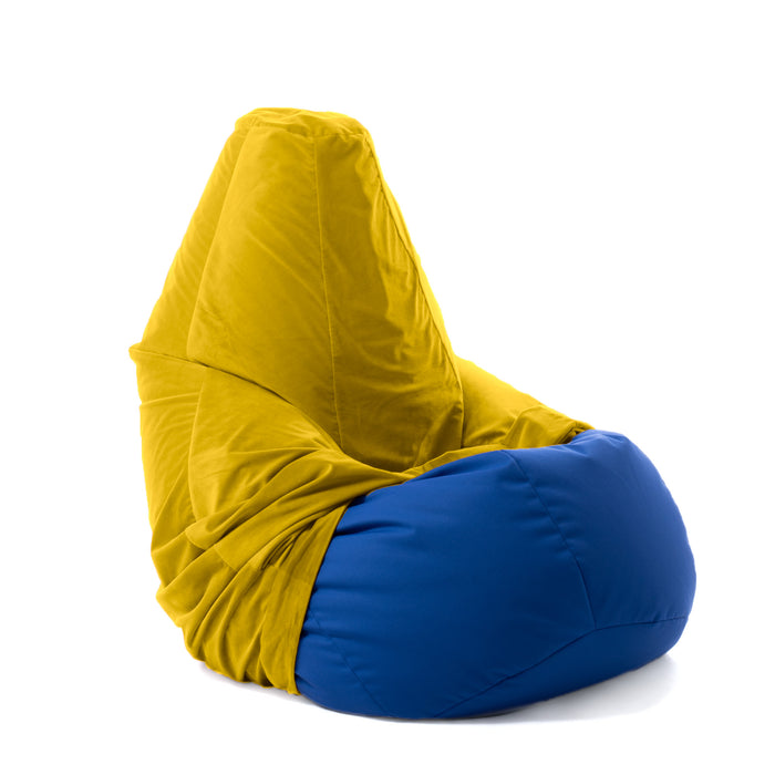 Cover Velvet Bean Bag L Made in Italy in Velvet Fabric