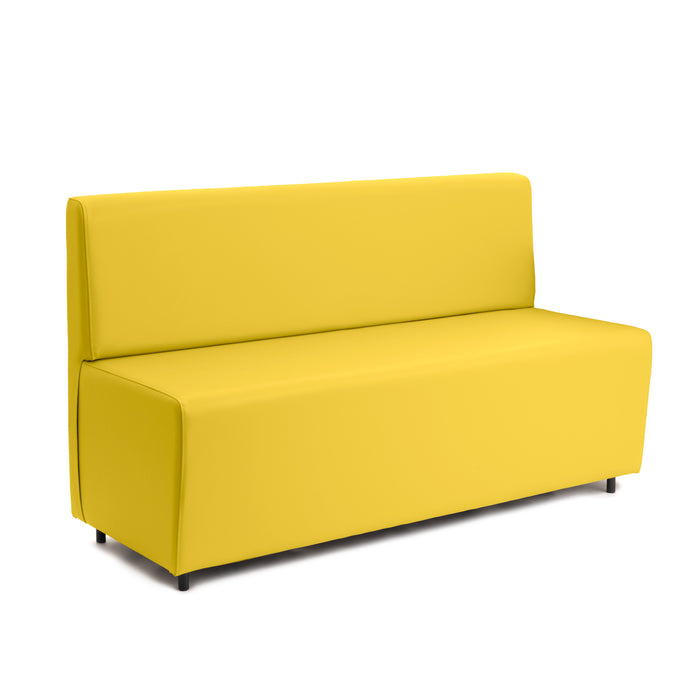 Essence 3-seater sofa for restaurants in faux leather Mamba Dim 150x62xH88