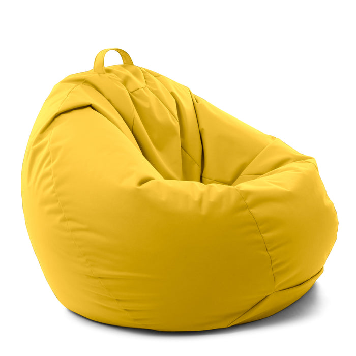 Pouf poltrona sacco Gigante Softy, sfoderabile con sacca interna, Avalon in tessuto poliestere Samba per esterno, Imbottito, Antistrappo, Impermeabile Dim: Ø90 x H90cm