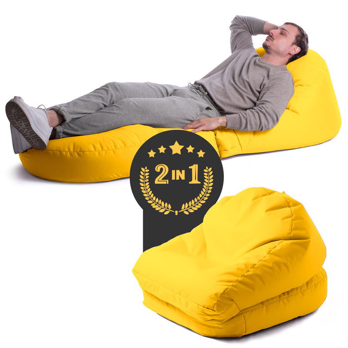 Avalon Pouf Poltrona/Letto Double Jive in tessuto Imbottito Made in Italy dim:  95X75 cm