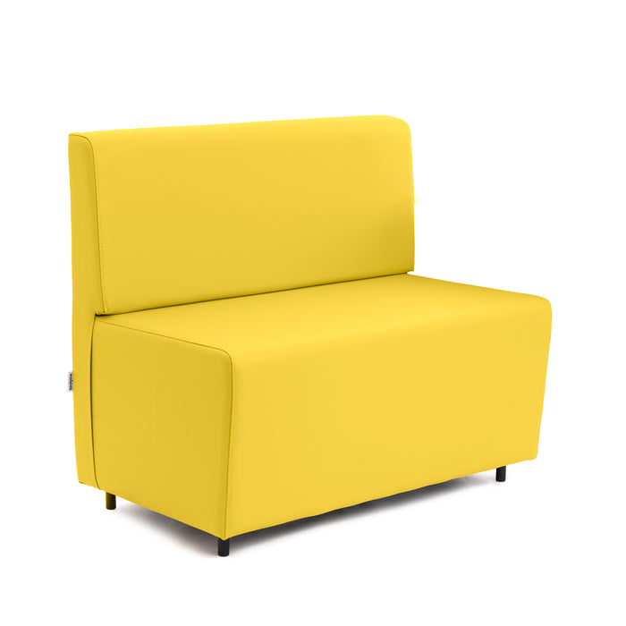Divanetto Essence 2 posti per Ristoranti in finta pelle Mamba Dim 100x62xH88