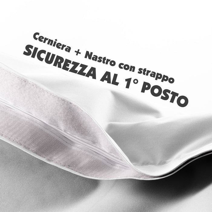 Avalon Pouf sacca vuota Poltrona Cuscino Jive per bambini Made in Italy di dimensioni 135x90x25cm