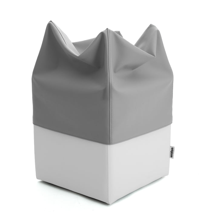 Pouf Cubo Rigido Sfoderabile 40x40 cm in Ecopelle Antimacchia o Velluto Avalon – Design Moderno Made in Italy