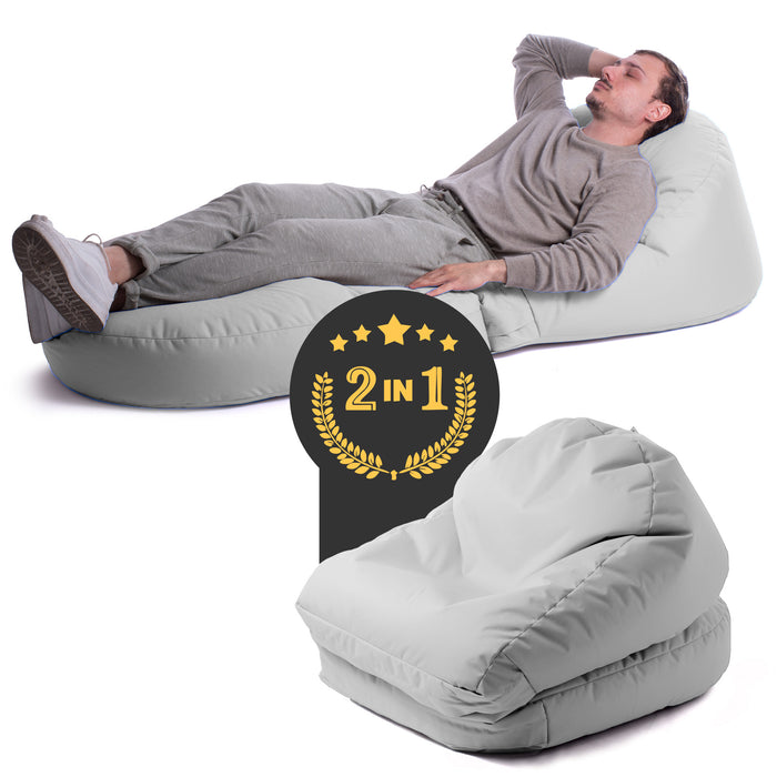 Avalon Pouf Poltrona/Letto Double Jive in tessuto Imbottito Made in Italy dim:  95X75 cm