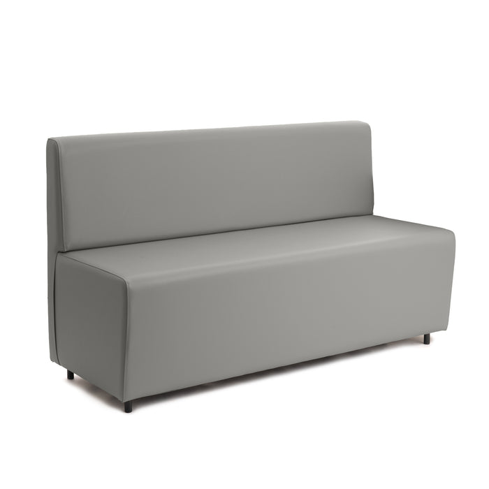 Essence 3-seater sofa for restaurants in faux leather Mamba Dim 150x62xH88