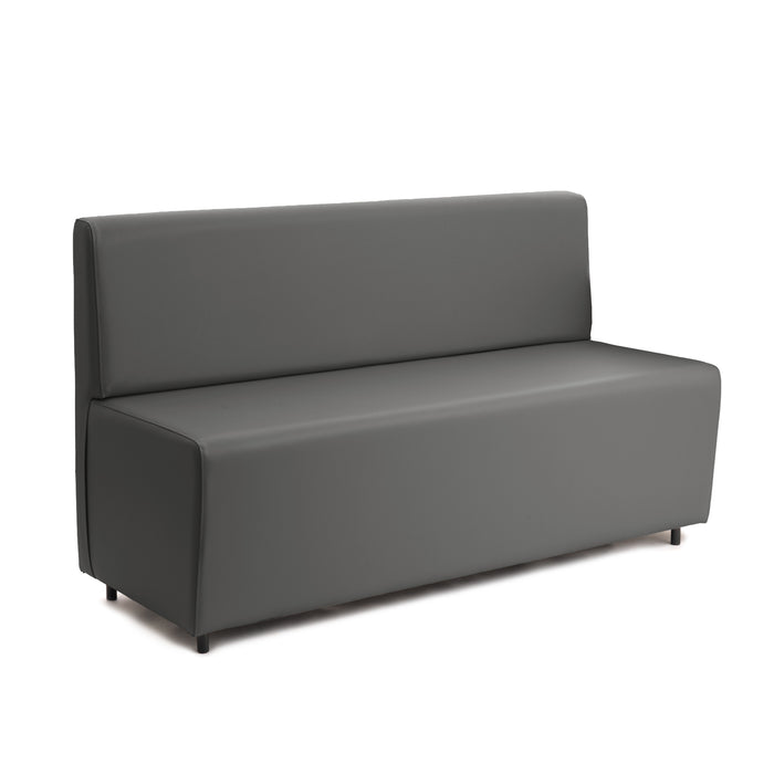 Essence 3-seater sofa for restaurants in faux leather Mamba Dim 150x62xH88