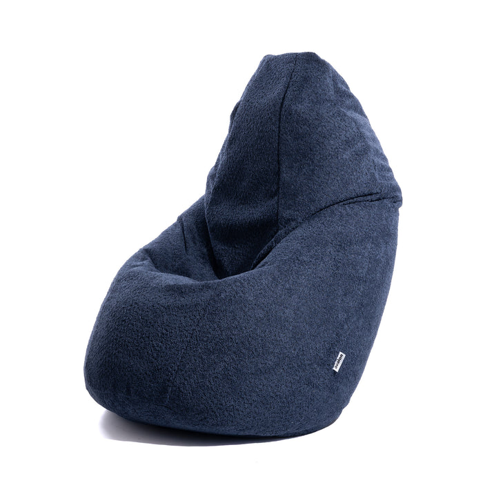 Pouf Poltrona Sacco Grande BAG L Avalon in tessuto Bouclè per interno dim. 80 x 125 cm