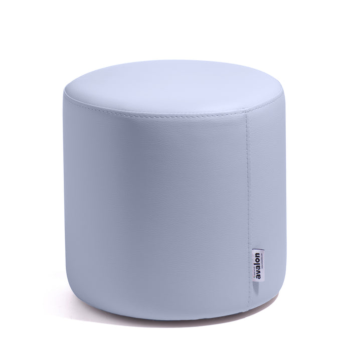 Avalon Rigid Cylinder Pouf Table in Mamba Trendy Faux Leather, Class 1-IM, Fire Retardant, for Indoor and Outdoor Use. Dimensions: Ø45 cm X H40 cm