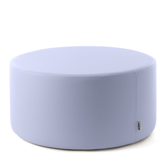 Avalon Pouf Rigido Cilindro Similpelle Mamba Trendy Classe 1-IM Ignifugo per Interno ed Esterno. Dim: Ø90 cm X H43 cm