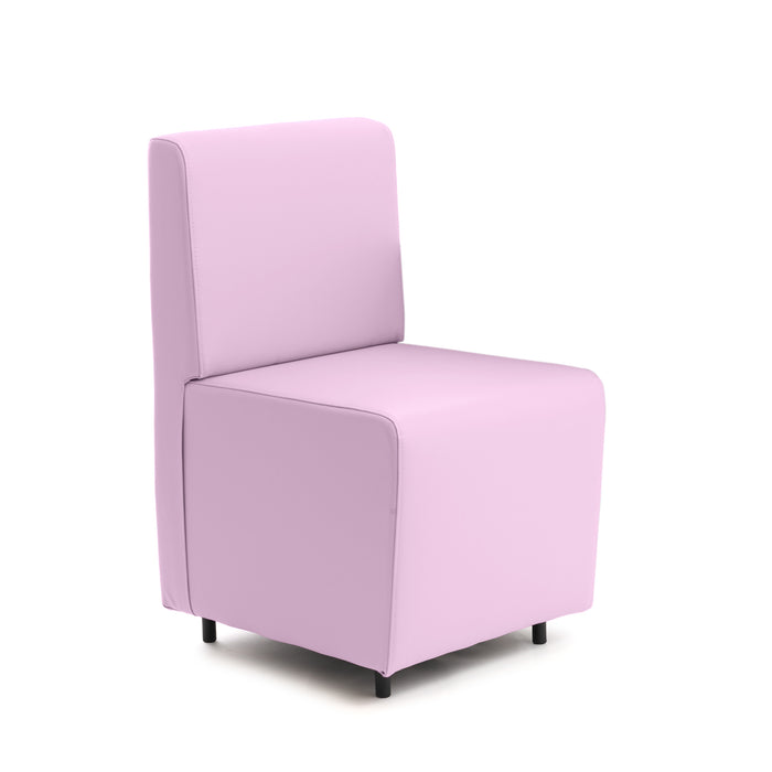 Sofá de 1 plaza para restaurante Essence en piel sintética Mamba Dim 50x62xH88