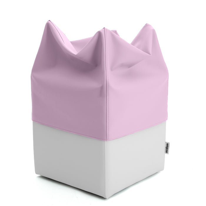 Pouf Cubo Rigido Sfoderabile 40x40 cm in Ecopelle Antimacchia o Velluto Avalon – Design Moderno Made in Italy