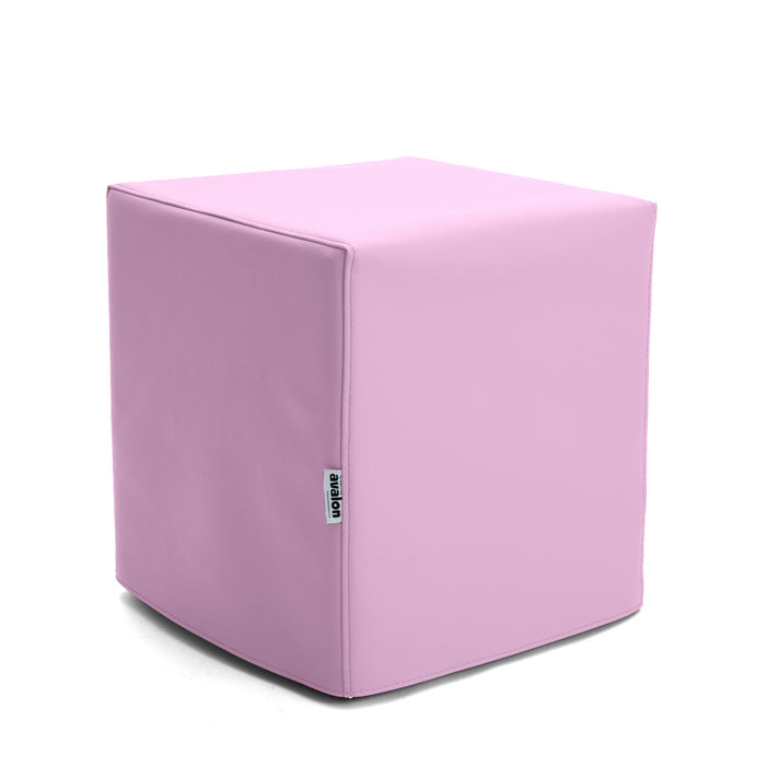 Pouf Cubo Rigido Sfoderabile 40x40 cm in Ecopelle Antimacchia o Velluto Avalon – Design Moderno Made in Italy