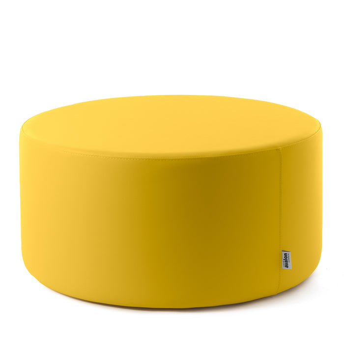Avalon Tavolino Pouf cilindro rigido Similpelle Mamba Trendy Classe 1-IM Ignifugo per Interno ed Esterno. Dim: Ø90 cm X H40 cm