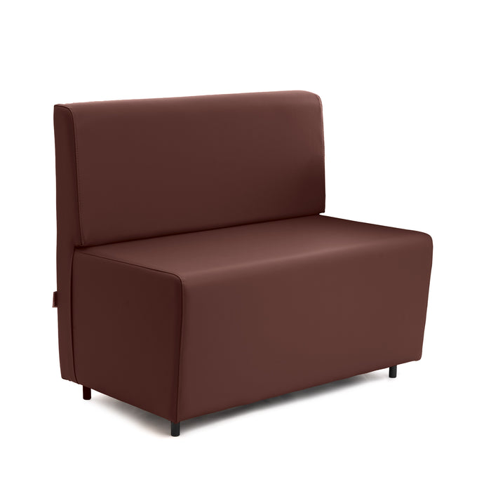 Divanetto Essence 2 posti per Ristoranti in finta pelle Mamba Dim 100x62xH88