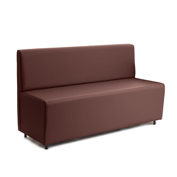 Essence 3-seater sofa for restaurants in faux leather Mamba Dim 150x62xH88