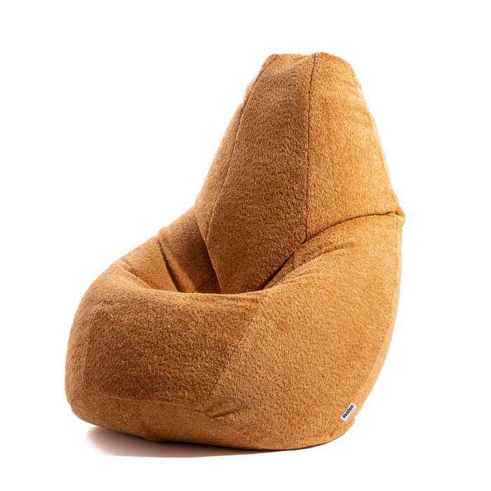 Pouf Poltrona Sacco Grande BAG L Avalon in tessuto Bouclè per interno dim. 80 x 125 cm