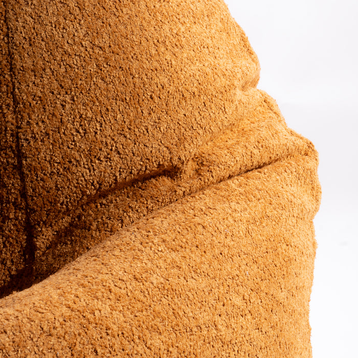 Pouf Poltrona Sacco Grande BAG L Avalon in tessuto Bouclè per interno dim. 80 x 125 cm