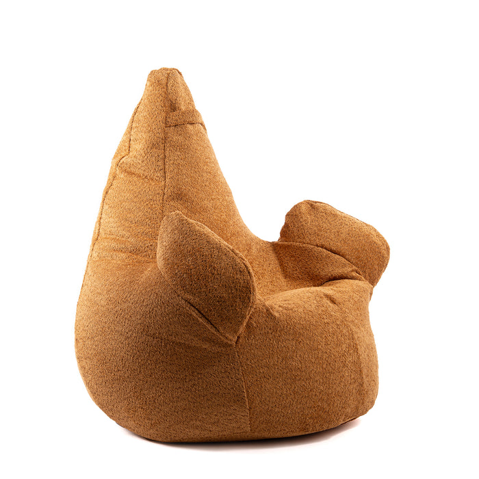 Pouf Poltrona Sacco Grande Ploof Avalon in tessuto Bouclè per interno dim. Ø85 x H90 cm