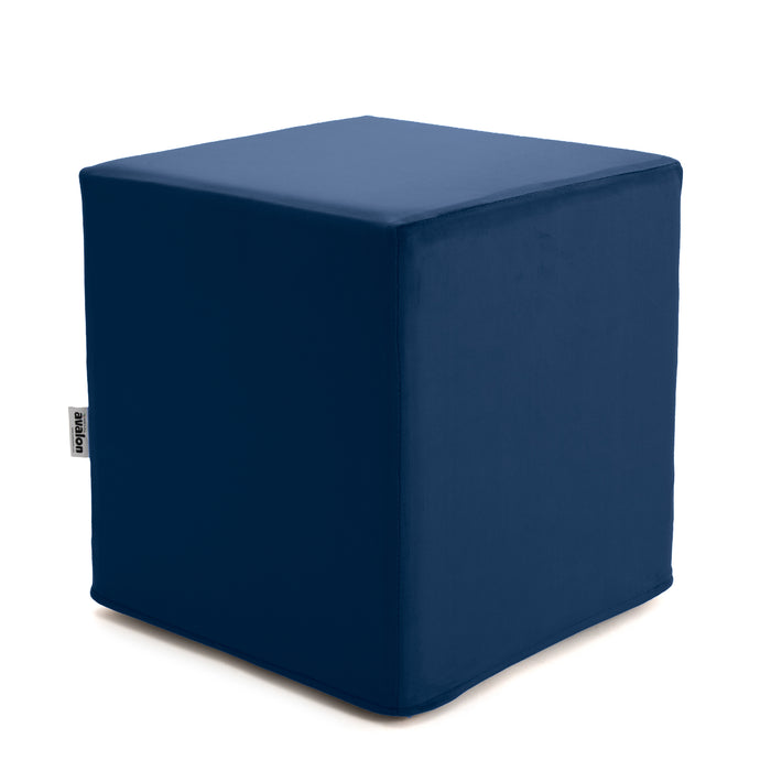 Pouf Cubo Rigido Sfoderabile 40x40 cm in Ecopelle Antimacchia o Velluto Avalon – Design Moderno Made in Italy