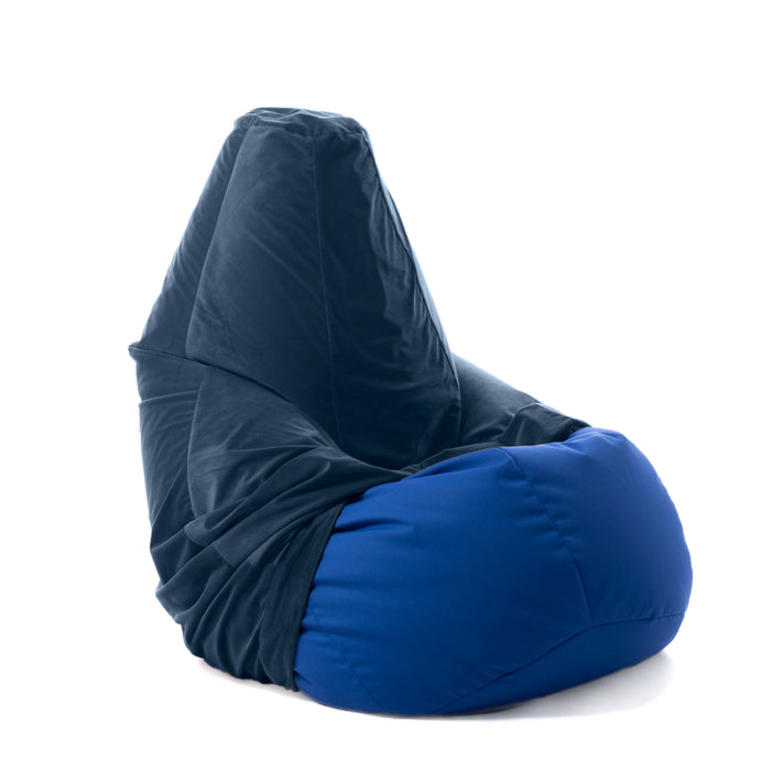 Cover Velvet Bean Bag L Made in Italy in Velvet Fabric
