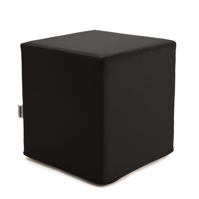 Pouf Cubo Rigido Sfoderabile 40x40 cm in Ecopelle Antimacchia o Velluto Avalon – Design Moderno Made in Italy