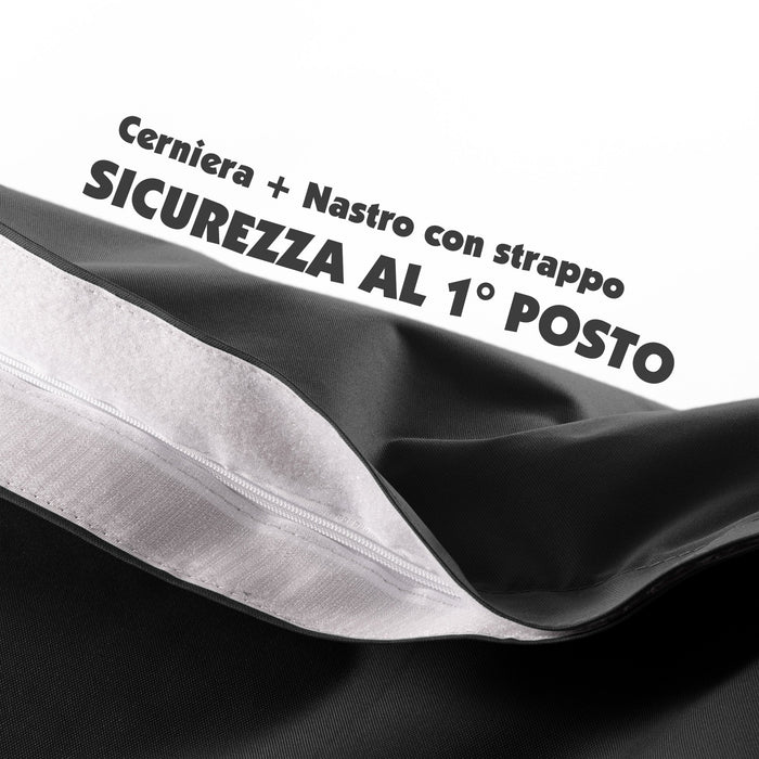 Avalon Pouf sacca vuota Poltrona Cuscinone XXL Jive Made in Italy di dimensioni 200x140x32cm