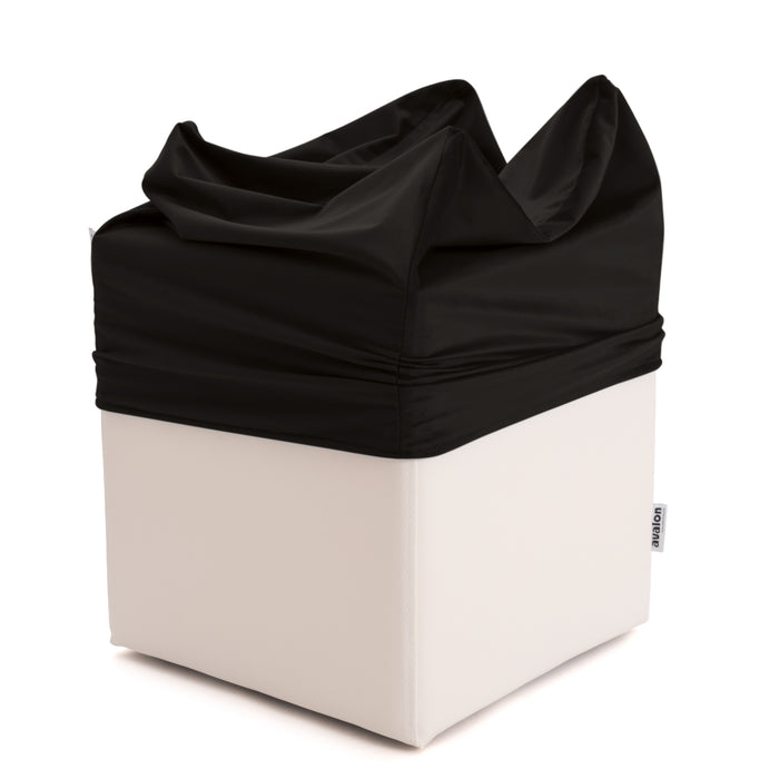 Pouf Cubo Rigido Sfoderabile 40x40 cm in Ecopelle Antimacchia o Velluto Avalon – Design Moderno Made in Italy