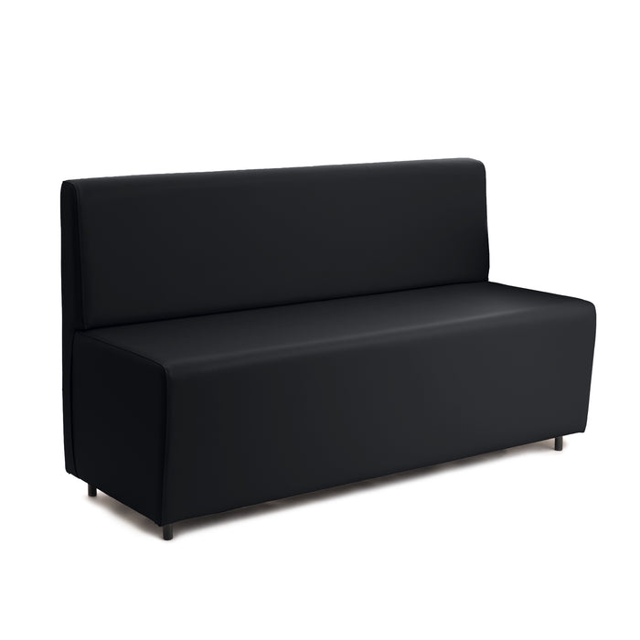 Essence 3-seater sofa for restaurants in faux leather Mamba Dim 150x62xH88