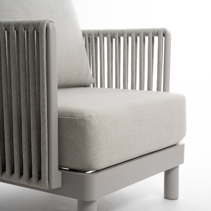 Linea Oasi Set Salotto da Esterno Avalon, Divani e Tavolino per Giardino, Terrazzo, Balcone, Comfort e Stile Naturale