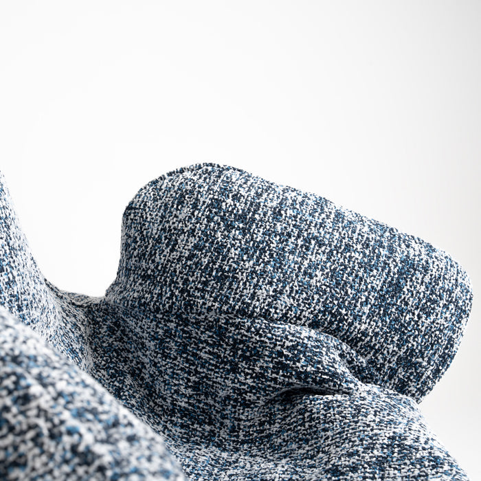 Pouf Poltrona Sacco Grande Ploof Avalon in tessuto Grisaglia per interno dim. Ø85 x H90 cm