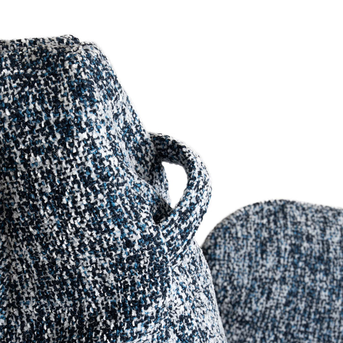 Pouf Poltrona Sacco Grande Ploof Avalon in tessuto Grisaglia per interno dim. Ø85 x H90 cm