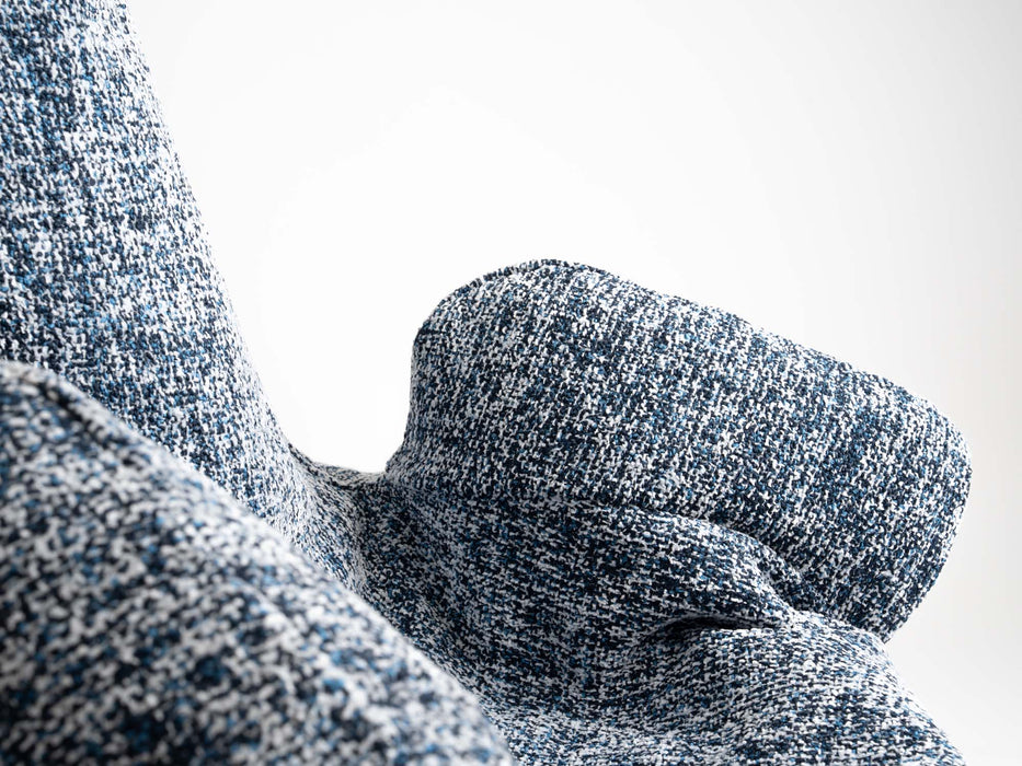 Pouf Poltrona Sacco Grande Ploof Avalon in tessuto Grisaglia per interno dim. Ø85 x H90 cm