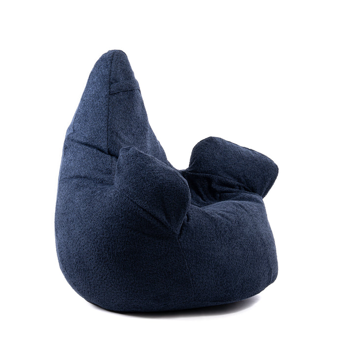 Pouf Poltrona Sacco Grande Ploof Avalon in tessuto Bouclè per interno dim. Ø85 x H90 cm