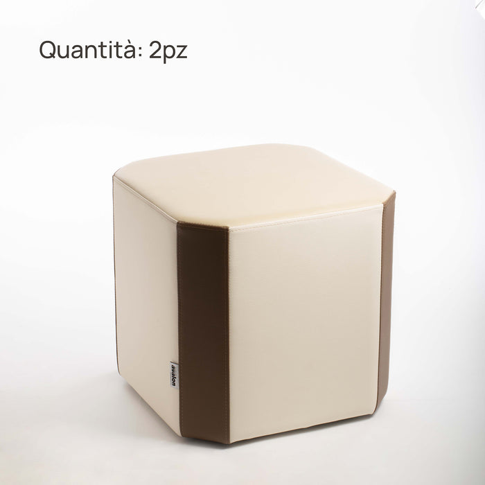 Set Pouf Rigidi Geometrici Casa del Grande Fratello Edizione 2024 - varie dimensioni e colori