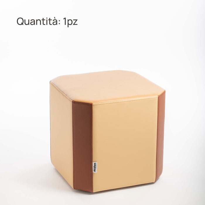 Set Pouf Rigidi Geometrici Casa del Grande Fratello Edizione 2024 - varie dimensioni e colori