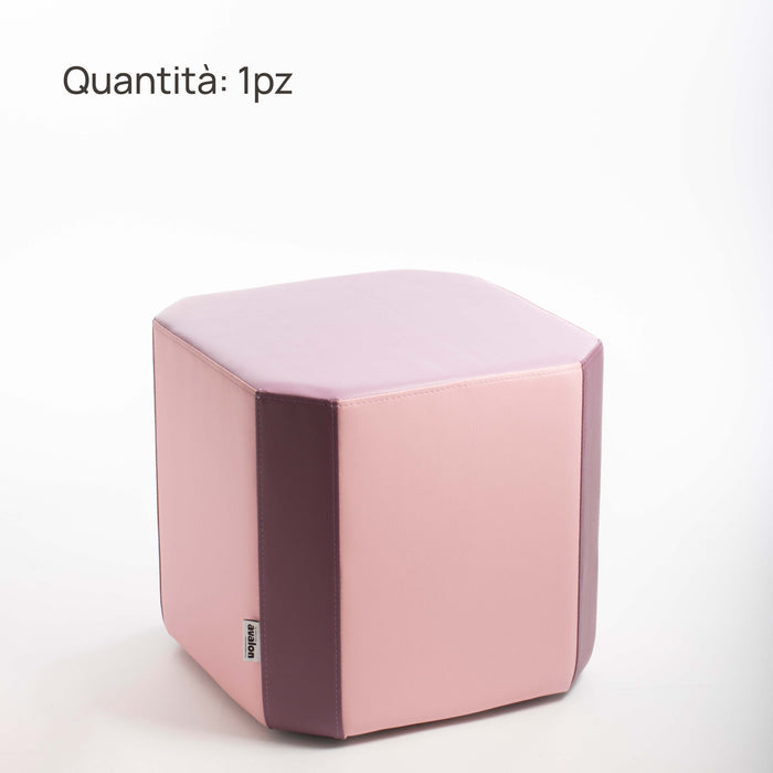 Set Pouf Rigidi Geometrici Casa del Grande Fratello Edizione 2024 - varie dimensioni e colori