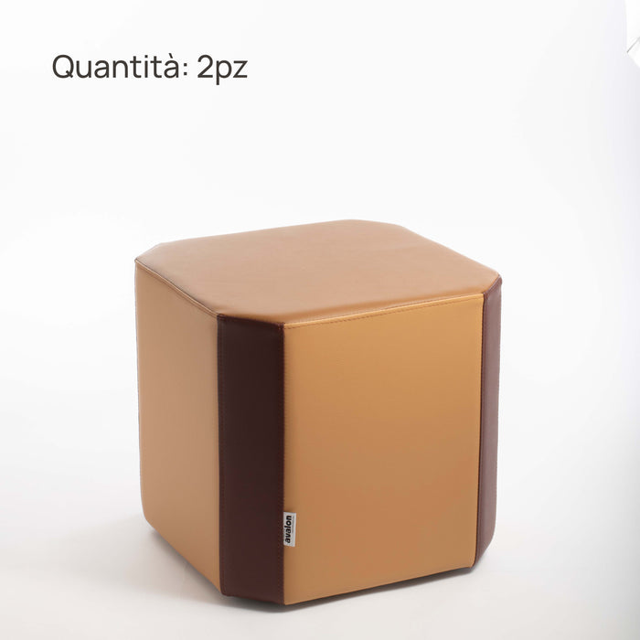 Set Pouf Rigidi Geometrici Casa del Grande Fratello Edizione 2024 - varie dimensioni e colori