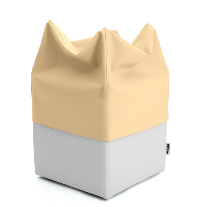 Pouf Cubo Rigido Sfoderabile 40x40 cm in Ecopelle Antimacchia o Velluto Avalon – Design Moderno Made in Italy