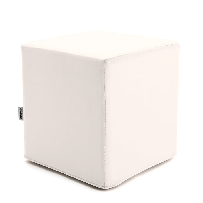 Pouf Cubo Rigido Sfoderabile 40x40 cm in Ecopelle Antimacchia o Velluto Avalon – Design Moderno Made in Italy