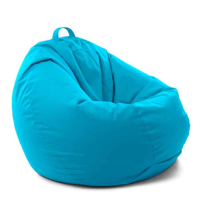 Pouf poltrona sacco Gigante Softy, sfoderabile con sacca interna, Avalon in tessuto poliestere Samba per esterno, Imbottito, Antistrappo, Impermeabile Dim: Ø90 x H90cm