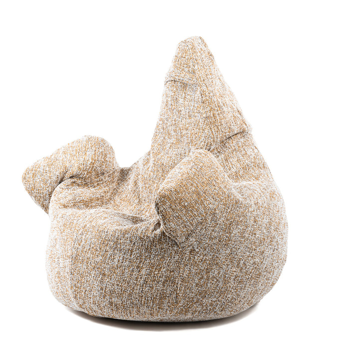 Pouf Poltrona Sacco Grande Ploof Avalon in tessuto Grisaglia per interno dim. Ø85 x H90 cm