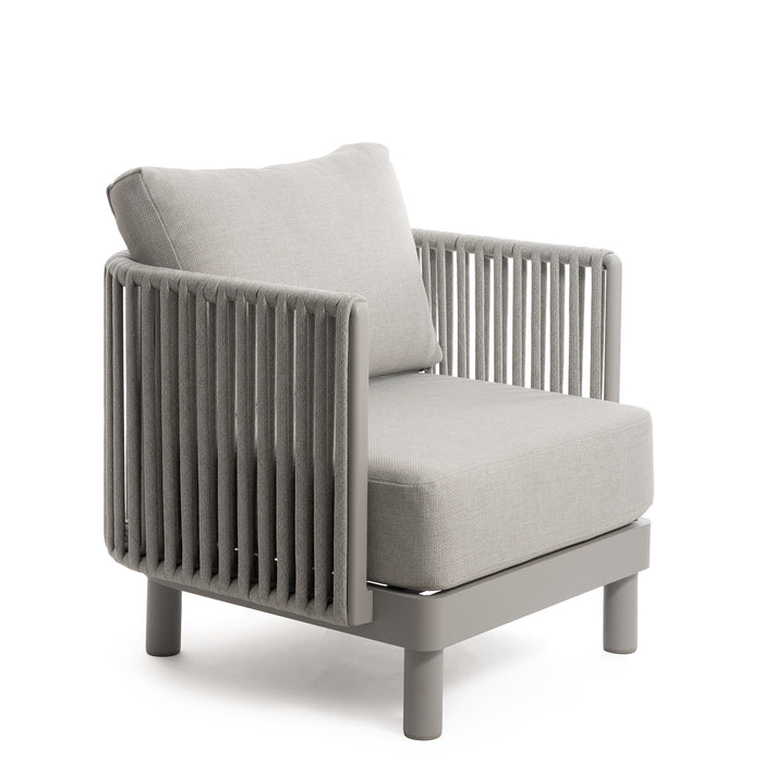 Linea Oasi Set Salotto da Esterno Avalon, Divani e Tavolino per Giardino, Terrazzo, Balcone, Comfort e Stile Naturale