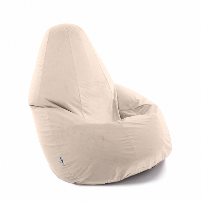Pouf Poltrona Sacco Grande BAG L in velluto dim. 80 x 125 cm