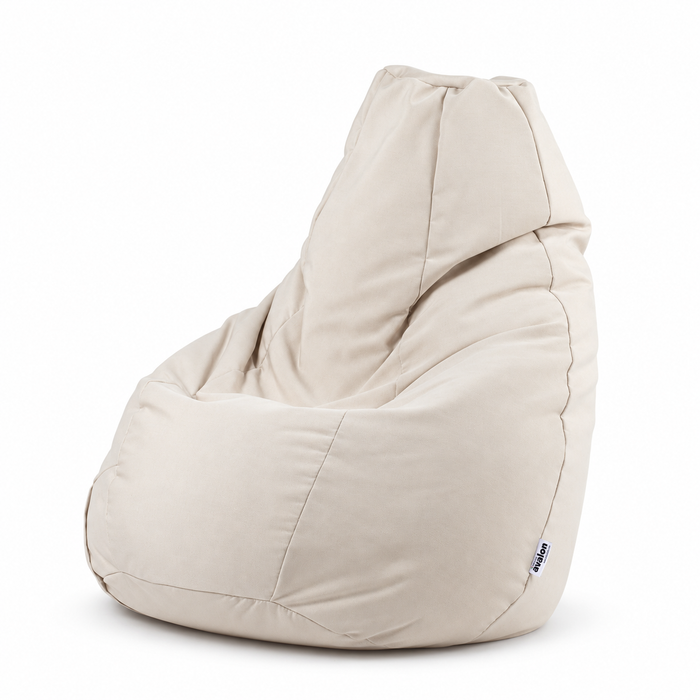 Oultet - Pouf poltrona sacco M in Tessuto Solocaryl Imbottito per esterno con sacca interna Dim. 78x78 cm Colore Beige