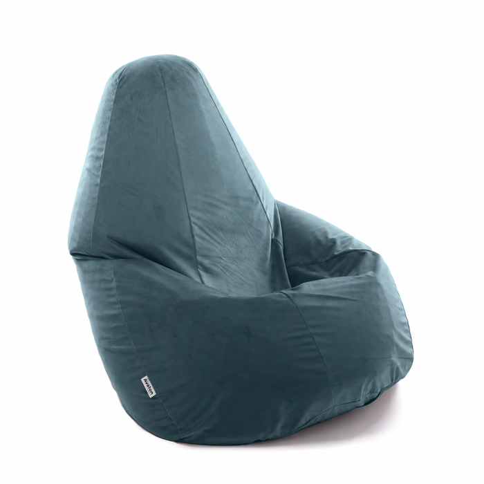 Pouf Poltrona Sacco Grande BAG L in velluto dim. 80 x 125 cm