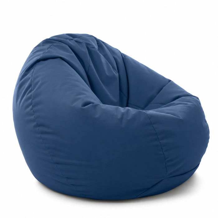 Outlet - pouf sacco Dune in tessuto poliestere Jive per interno Colore Blu scuro