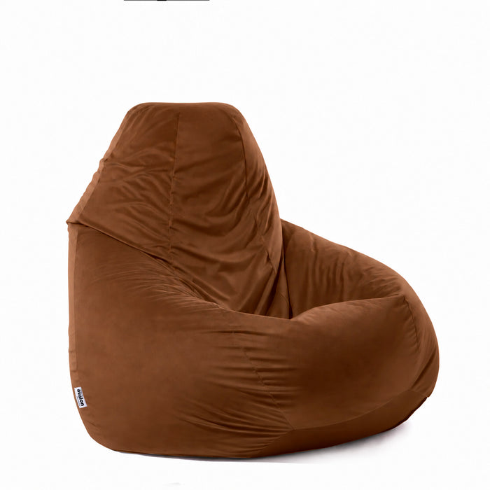 Pouf Poltrona Sacco Grande BAG XXL in velluto dim. 95 x 135 cm