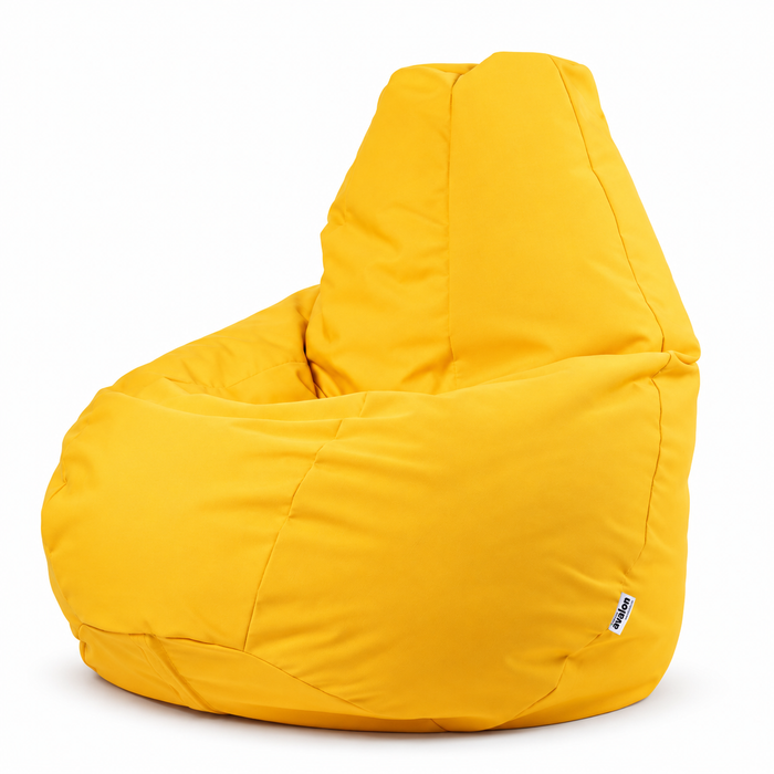 Oultet - Pouf poltrona sacco XXL in Tessuto Solocaryl Imbottito per esterno con sacca interna Dim. 95x135 cm Colore Giallo Limone