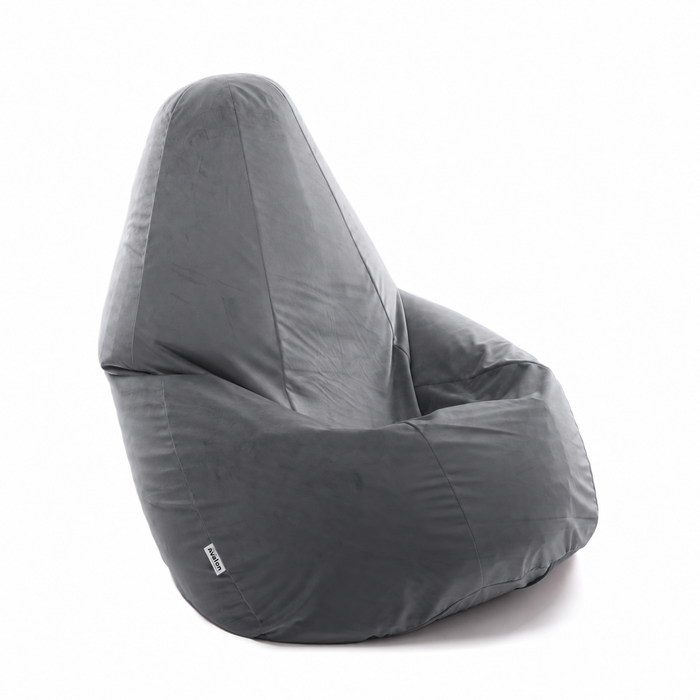 Pouf Poltrona Sacco Grande BAG L in velluto dim. 80 x 125 cm