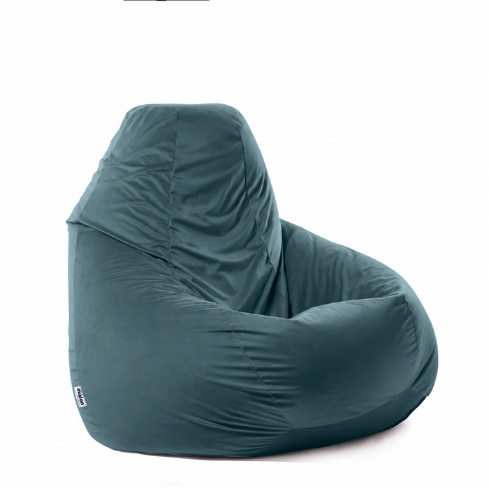 Pouf Poltrona Sacco Grande BAG XXL in velluto dim. 95 x 135 cm